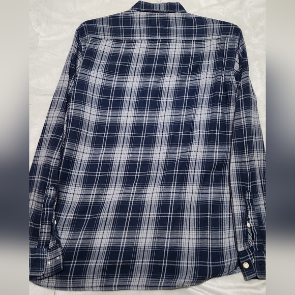 H&M Blue & Gray Button-down Shirt. Size L. - Picture 2 of 3